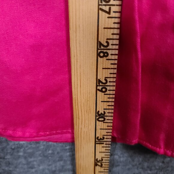 Van Heusen Men's Dress Shirt Fitted Lux Sateen Button Down Collar Hot Pink 15.5 - Picture 10 of 12